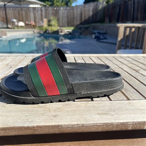 gucci flip flops size 9|gucci slides women size 36.